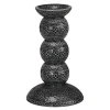 Orient antik lysestake 14 cm asfalt