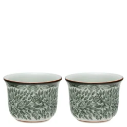 Ostindia Floris eggeglass 5,5 cm 2 stk grønn