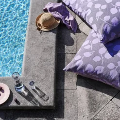 Outdoor Natura sittepute 120x8x80 cm grønn/lavendel