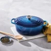 Oval støpejernsgryte 6,3L 31 cm azure