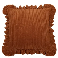 Owen putetrekk m/volang 50x50 cm rust