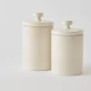 Palermo oppbevaringskrukke medium 20 cm krem