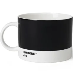 PANTONE tekopp med hank 47,5 cl svart