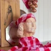 Paola kjøkkenhåndkle 50x70 cm rød/rosa