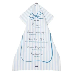 Party menu kjøkkenhåndkle 50x70 cm blå/hvit