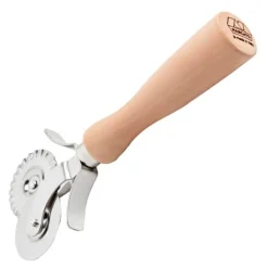 Pastakutter dobbel rustfritt stål/tre