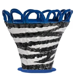 Patty krukke S 25x21 cm zebra/blå