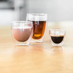 Pavina kaffeglass sett 4 stk 8 cl + 35 cl