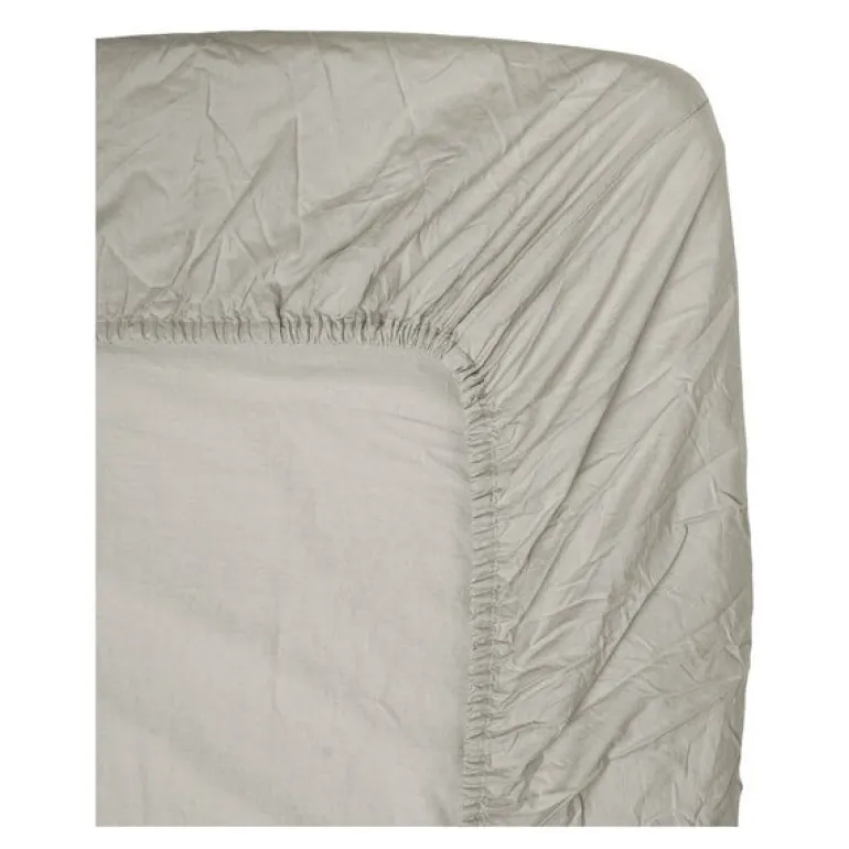 Pebble stretchlaken 90x200 cm greige