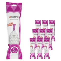 PerfectFit avfallsposer 10–12L 200-pack kode C hvit