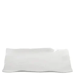Perfect Imperfection serveringsfat L 21,5x21,5 cm hvit jord
