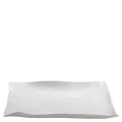 Perfect Imperfections serveringsfat XL 27x27 cm hvit jord