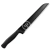Performer brødkniv 23 cm dobbelttannet svart