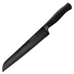 Performer brødkniv 23 cm dobbelttannet svart