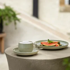 Perlemor alga skål til kaffekopp 16 cm