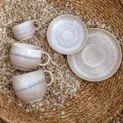 Perlemor sand fat til kaffekopp 16 cm
