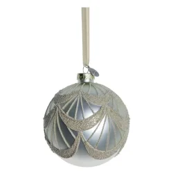 Perline juledekorasjon girlander 10 cm benhvit