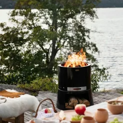 Pilar 50 Premium rentbrennende bålbrenner svart