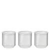 Pilastro glasskrukke m/lokk 0,6L 3 stk