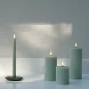 Pillar LED kubbelys 7,8x20,3 cm dusty green