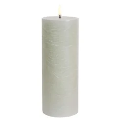 Pillar LED kubbelys 7,8x20,3 cm dusty green