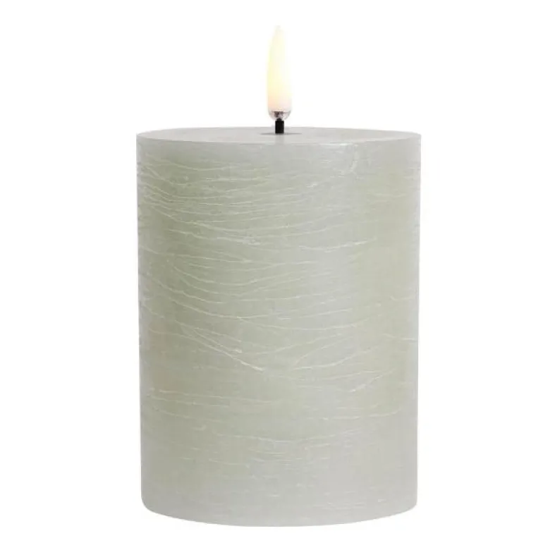 Pillar LED kubbelys 7,8x10,1 cm dusty green