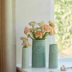 Pipanella dot vase oval 22,5 cm spruce