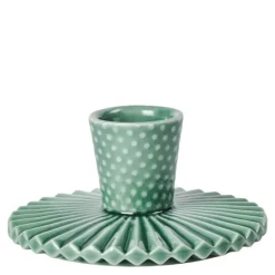 Pipanella Fan Dot lysestake 9,3 cm Spruce