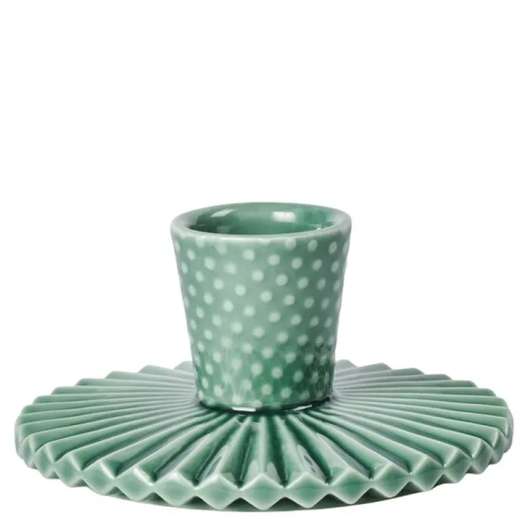 Pipanella Fan Dot lysestake 9,3 cm Spruce