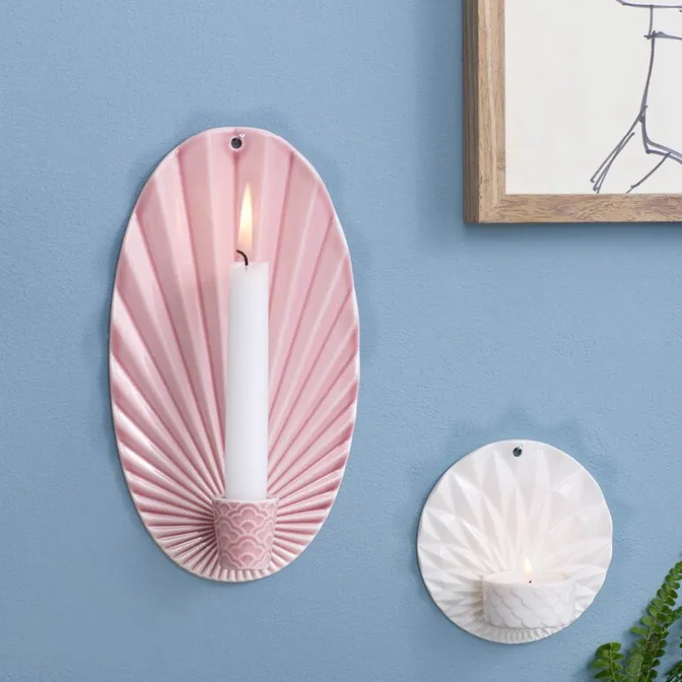 Pipanella Waves vegglysestake 24,5 cm blush