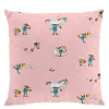 Pippi med vänner putetrekk 47x47 cm rosa
