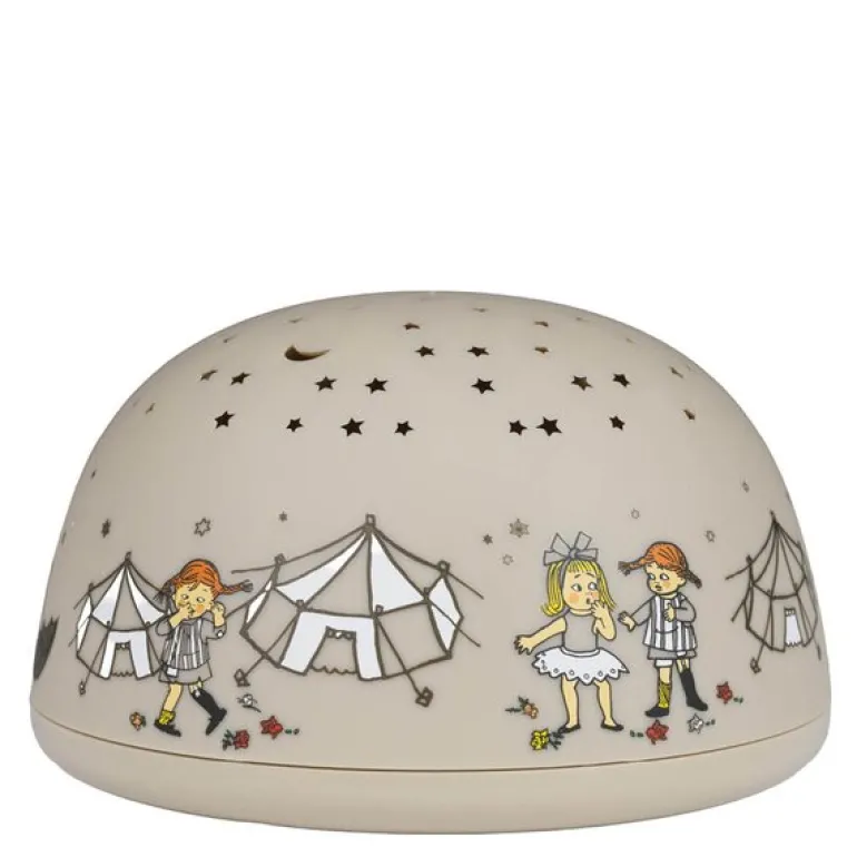 Pippi nattlys med stjernehimmel og musikk