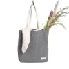 Piqué handlenett 30x35 cm evening grey