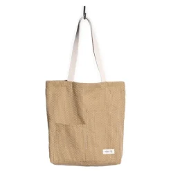 Piqué handlenett 30x35 cm khaki stone