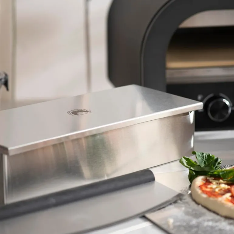Pizza Angels toppingboks 2L børstet stål