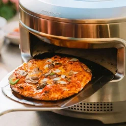 Pizzaovn vedfyrt/gass stål