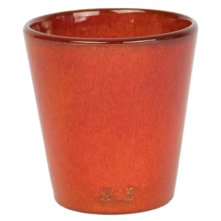 Plant blomsterpotte liten 12x12 cm oransje