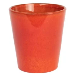 Plant blomsterpotte stor 16x17 cm oransje