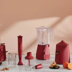Plissé blender rød