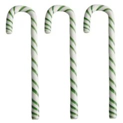 Polka stav 17 cm 3 stk hvit/grønn