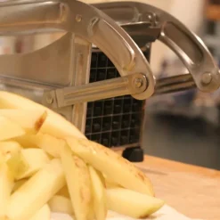 Pommes frites-skjærer 26 cm rustfri sølv