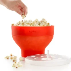 Popcornmaker for mikrobølgeovn 2,8 L rød