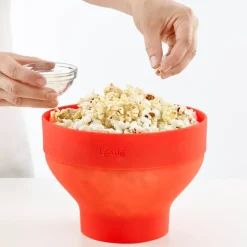 Popcornmaker for mikrobølgeovn 2,8 L rød