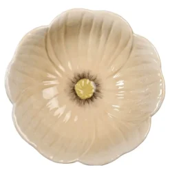 Poppy valmue skål M 18x6,5 cm beige