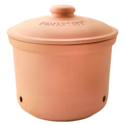 Potetkrukke med lokk i keramikk 25 cm
