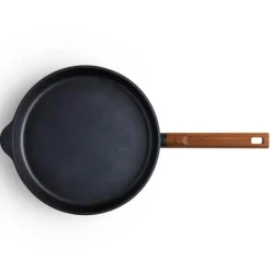 Premium wood stekepanne 28 cm svart/bøk