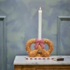 Pretzie lysestake 14,5 cm brun/rosa