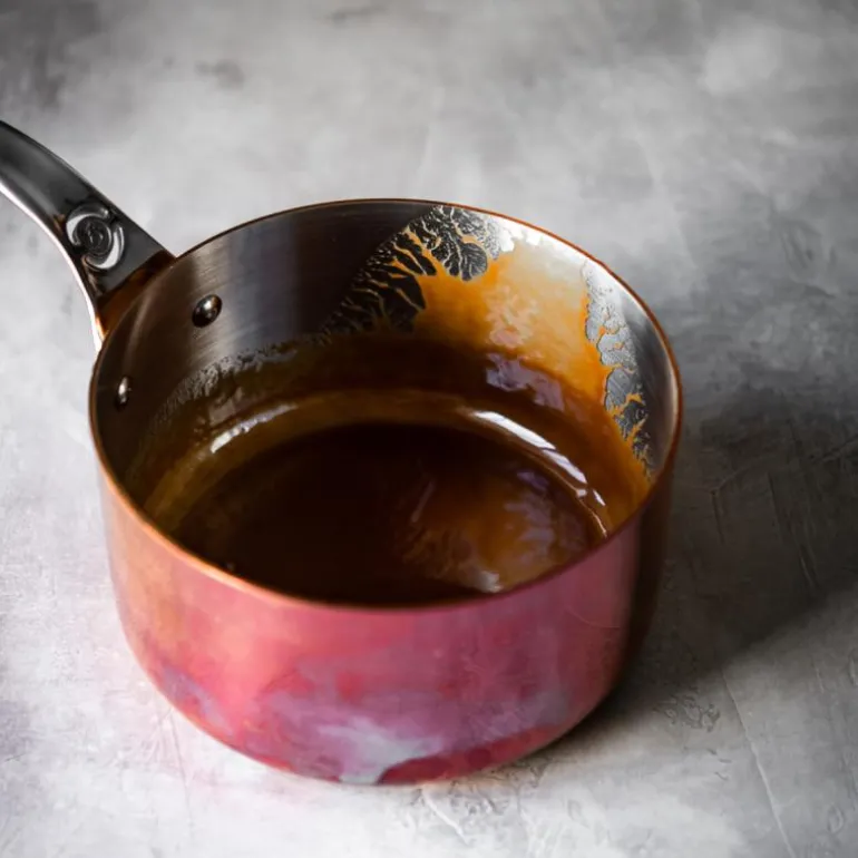 Prima Matera kasserolle 1,2L 14 cm kobber/rustfritt stål