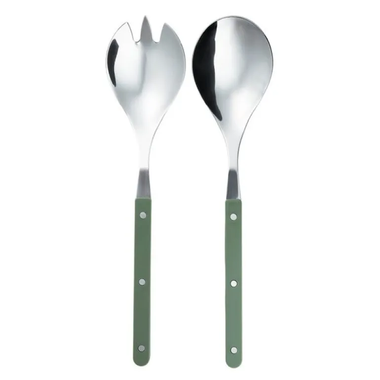 Prima Verde salatbestikk 28,5 cm stål/grønn