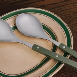 Prima Verde salatbestikk 28,5 cm stål/grønn